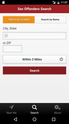 Sex Offenders android App screenshot 0